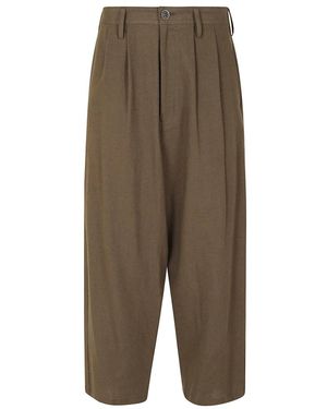 Yohji Yamamoto Straight Trousers - Verde