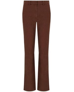 Marella Straight Trousers - Marrón