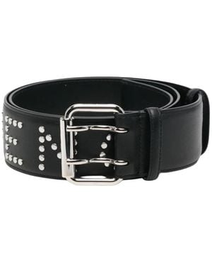 Givenchy Accessoires ,Zwart ,Leer Studded Leather Belt