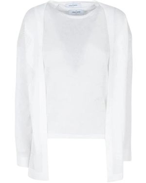 Gran Sasso Long Sleeve T-Shirts - White