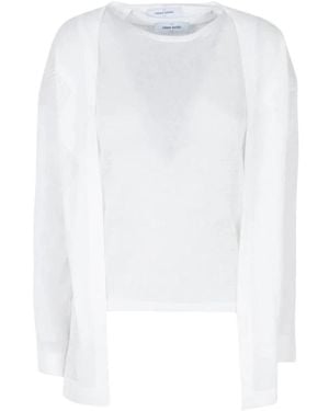 Gran Sasso Long Sleeve T-Shirts - White