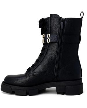 Guess Lace-Up Boots - Black