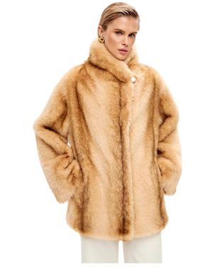 CESARE GASPARI Jassen ,Polyester Faux Fur & Shearling Jassen - Metallic