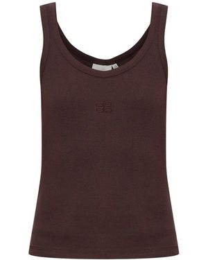 Gestuz Tops ,Bruin ,Katoen Gzdrew Katoenen Top