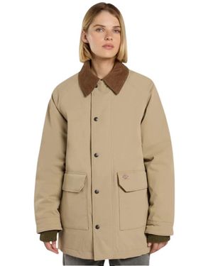 Dickies Jassen ,Leer Medina Coat - Naturel