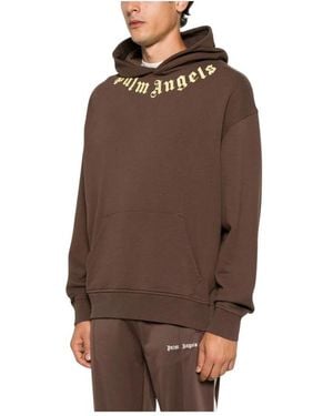 Palm Angels Hoodies - Marron