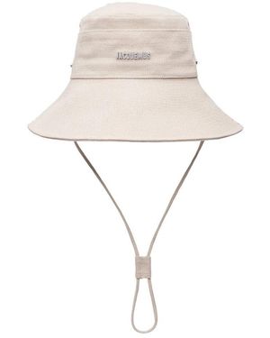 Jacquemus Off- Denim Bob Hat - Natur