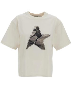 Golden Goose T-Shirts - Natural