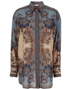 Zimmermann Multicolour Manstyle Hemd - Grau