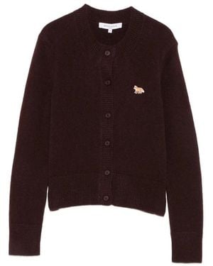 Maison Kitsuné Cardigans - Morado