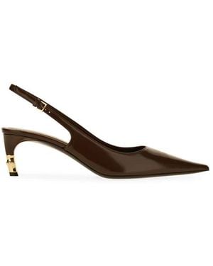 Gucci Schoenen ,Bruin ,Leer Castello Pumps