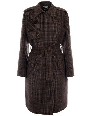 Liu Jo Double-Breasted Coats - Black