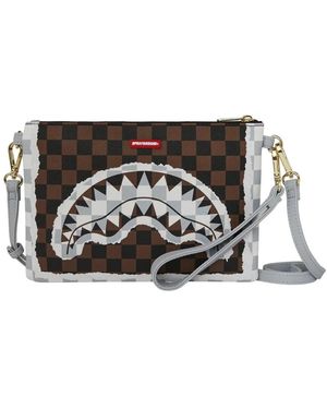 Sprayground Cream And Tear Check Crossover - Zwart