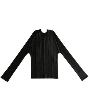 Issey Miyake Truien & Vesten ,Zwart ,Polyester Clutches