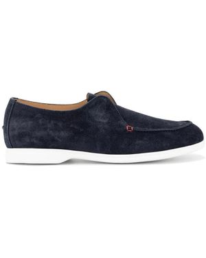 Kiton Elegant Moccasin Shoes For - Blue