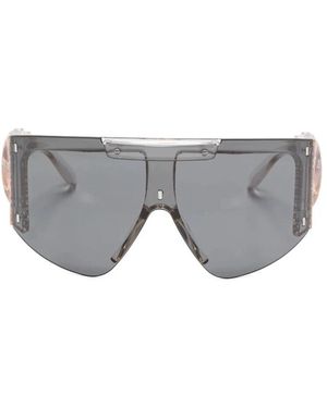 OTTOLINGER Schwarze Shield Logo Detail Sonnenbrille - Grau