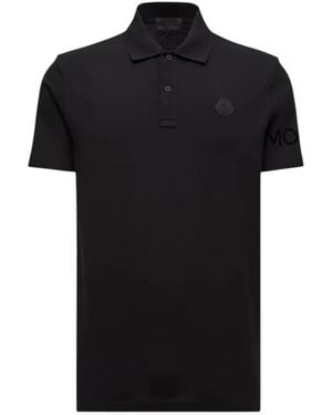 Moncler Polo Shirts - Black