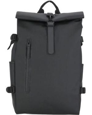 Rains Rolltop Rucksack - Schwarz