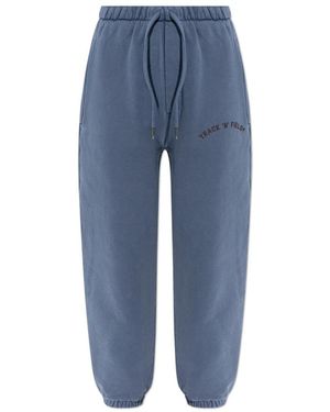 DSquared² Broeken ,Blauw ,Katoen Logo Trainingsbroeken