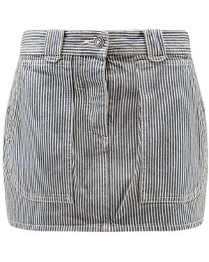 Isabel Marant Denim Rok - Grijs