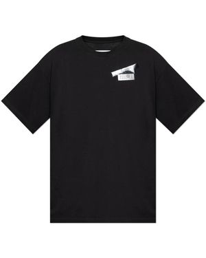 MM6 by Maison Martin Margiela T-Shirt Met Logo - Zwart