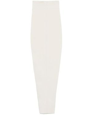 Rick Owens Pillar Maxi-Rok - Wit
