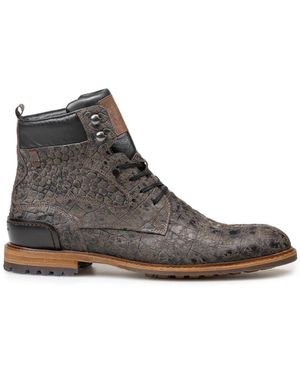 van Bommel Lace-Up Boots - Marron