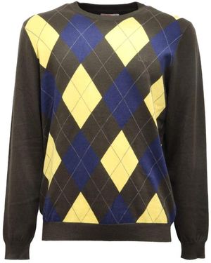 Sun 68 Round-Neck Knitwear - Blue