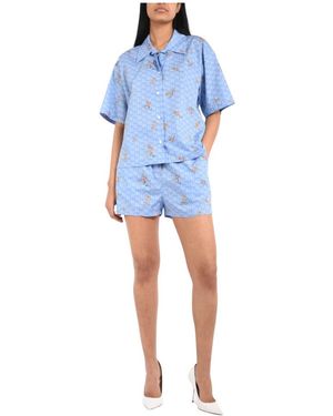 MSGM Casual Shorts - Azul
