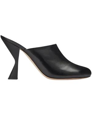 DUHA Heeled Mules - Negro