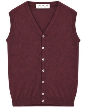 Cashmere Company V-Neck Knitwear - Purple