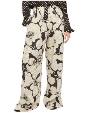 Laurence Bras Wide Trousers - Natural