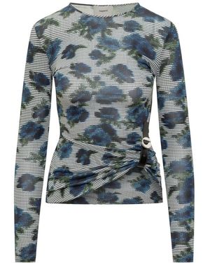 Coperni Patterned Slim-Fit Top - Blue