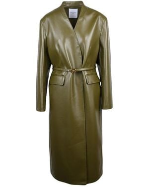 Isabelle Blanche Belted Coats - Verde