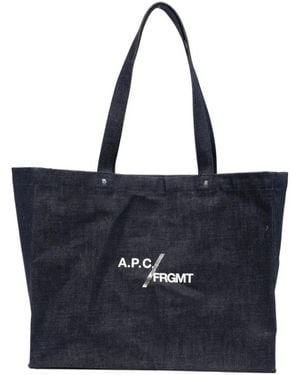 A.P.C. Tote Bags - Blue