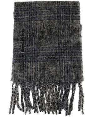 Samsøe & Samsøe Accessoires ,Grijs ,Wol Mohair Wol Grijs Sjaal