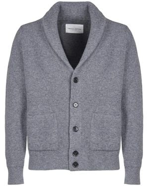 Roberto Collina Cardigan Aus Schurwolle Mit Fallendem Revers - Grau