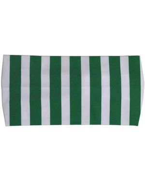 Dolce & Gabbana Accessoires ,Veelkleurig ,Gestreepte Gedraaide Haarband - Groen