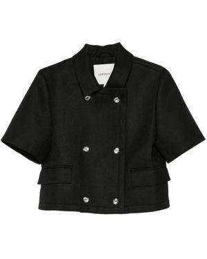 Birgitte Herskind Cropped Double-Breasted Jacket - Zwart
