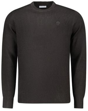 North Sails Schwarzer Nylon Bestickter Pullover