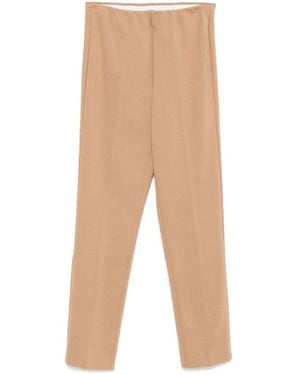 Le Tricot Perugia Straight Trousers - Natural