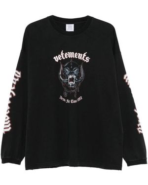 Vetements Long Sleeve Tops - Noir