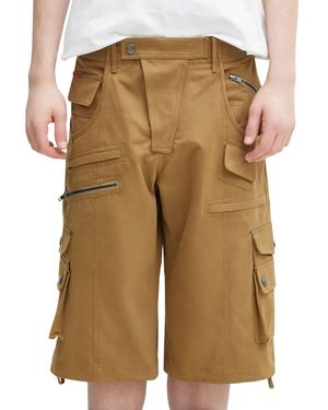 Martine Rose Korte Broeken ,Groen ,Katoen Utility Shorts - Naturel