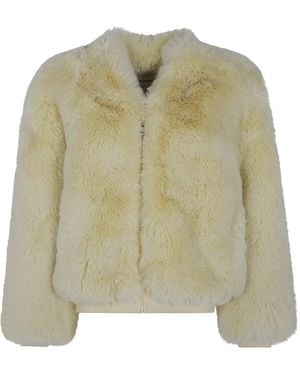 Frankie Shop Jassen ,Geel ,Faux Fur & Shearling Jassen - Groen