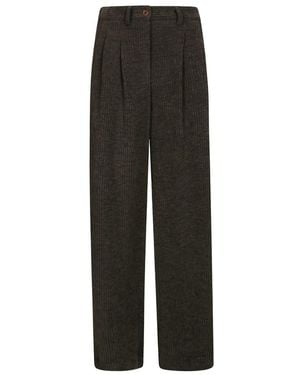 Jejia Katherine Pantalone Over Pinces Velluto - Grau