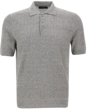 Gran Sasso Polo Shirts - Grey