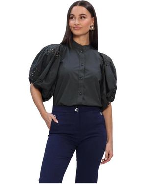 Vanessa Bruno Overhemden ,Grijs ,Katoen Felicie Shirt - Zwart