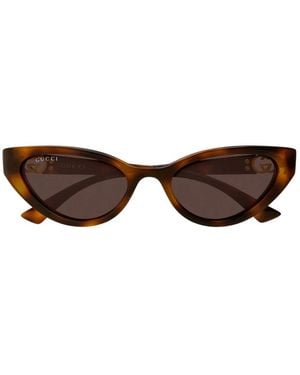 Gucci Cat Eye Sonnenbrille - Braun