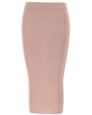 Kangra Rokken ,Roze ,Geribde Longuette Rok