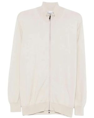 Kangra Giubbotto Full-Zip Rasato Calato - Weiß